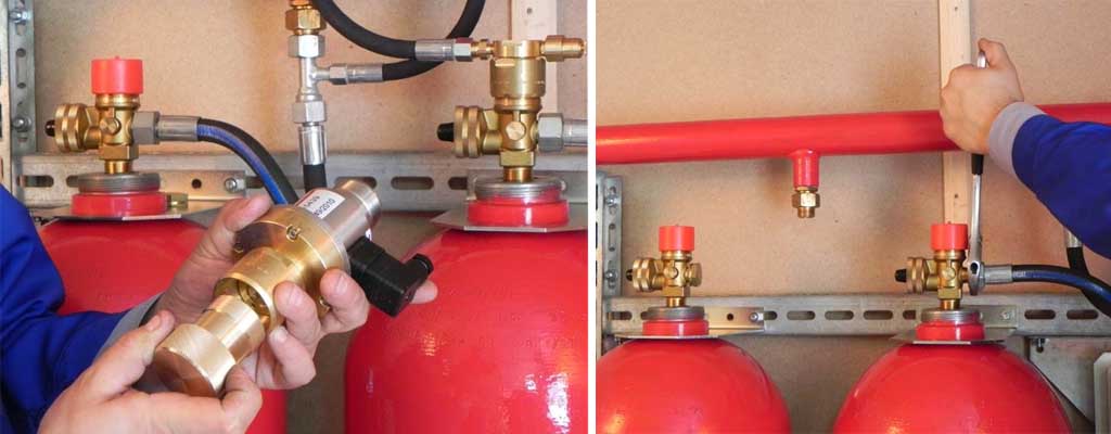 техническое обслуживание газового пожаротушения